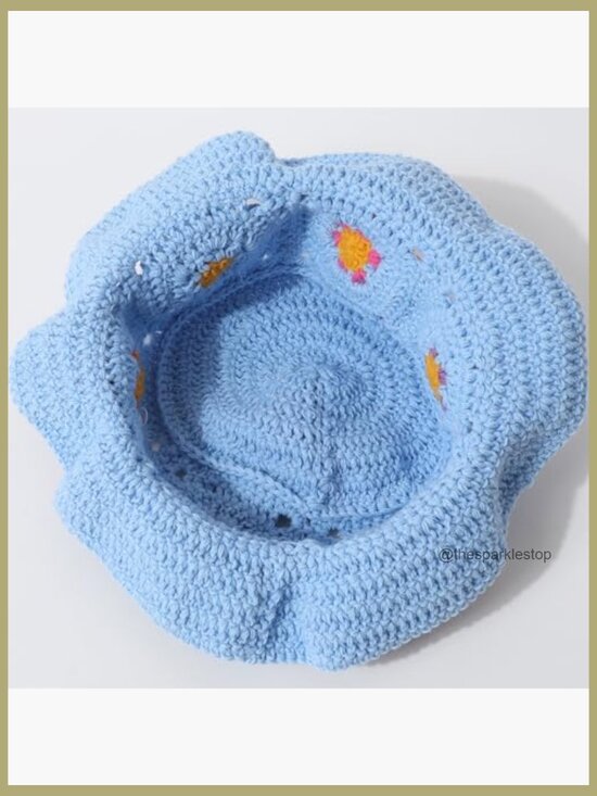 Crochet Bucket Hat Knit Beanie Winter Hat Lightweight Foldable main image 6